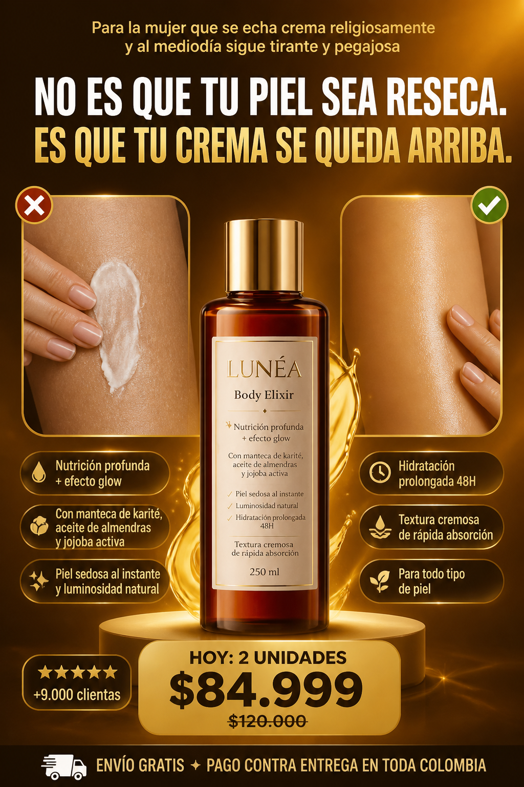 LUNÉA Body Elixir — Aceite Corporal Glow